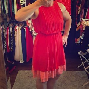 Coral Sleeveless dress